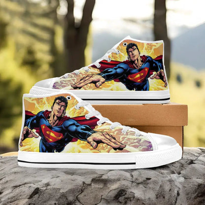 Superhero Superman Custom High Top Sneakers Shoes