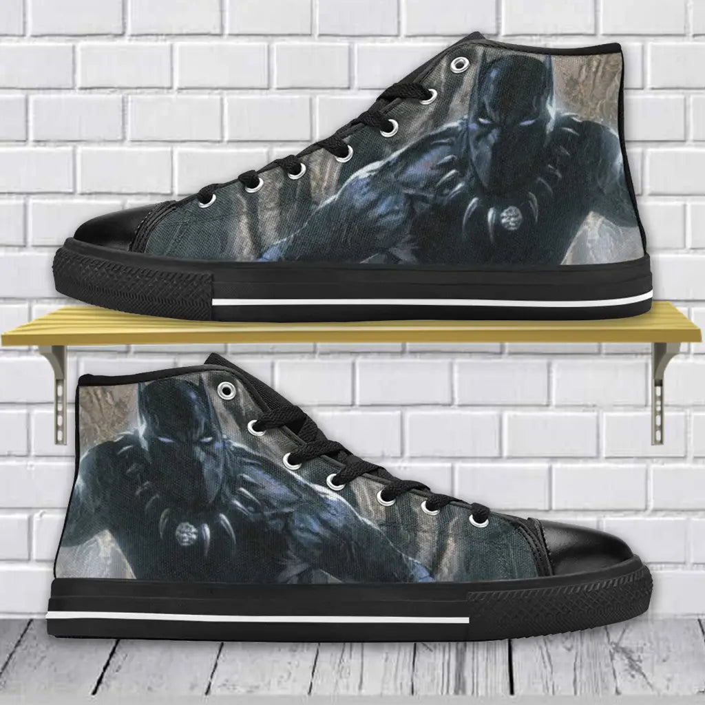 Avengers Black Panther Custom High Top Sneakers Shoes