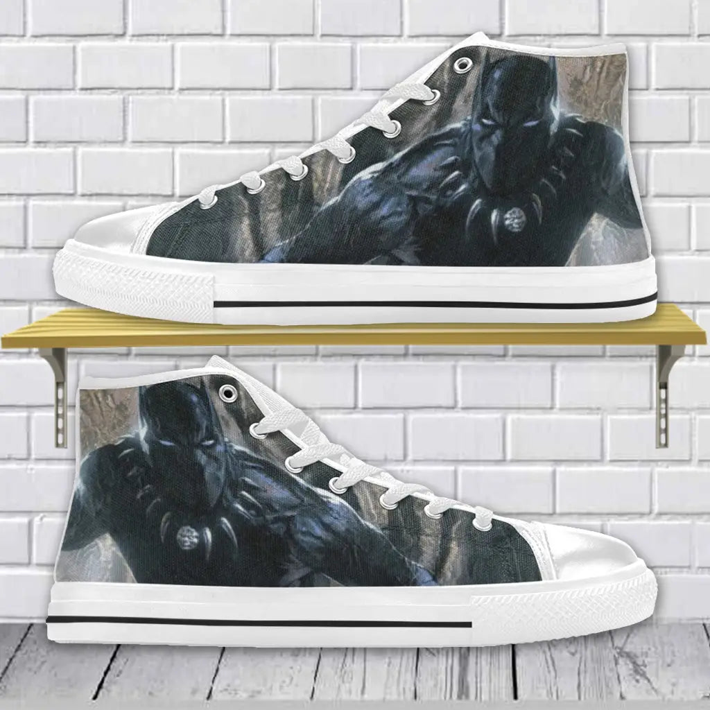 Avengers Black Panther Custom High Top Sneakers Shoes