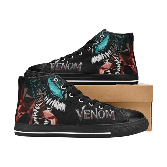 Superhero Venom Spiderman Custom High Top Sneakers Shoes
