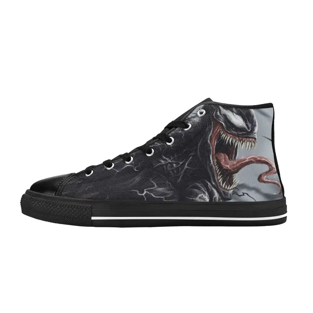 Superhero Venom Spiderman Custom High Top Sneakers Shoes