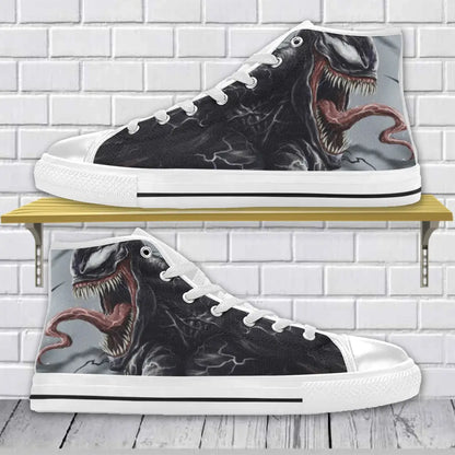 Superhero Venom Spiderman Custom High Top Sneakers Shoes