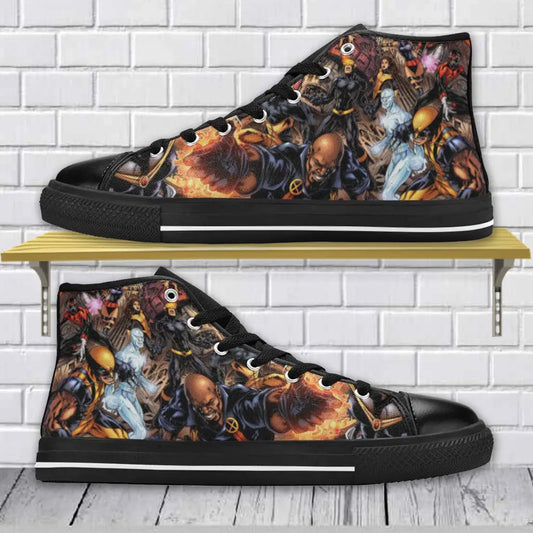 Superhero X-men Wolverine Custom High Top Sneakers Shoes