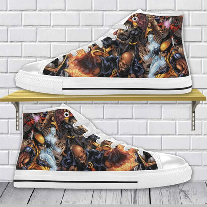 Superhero X-men Wolverine Custom High Top Sneakers Shoes