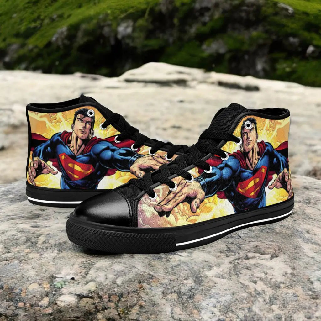 Superman Custom High Top Sneakers Shoes