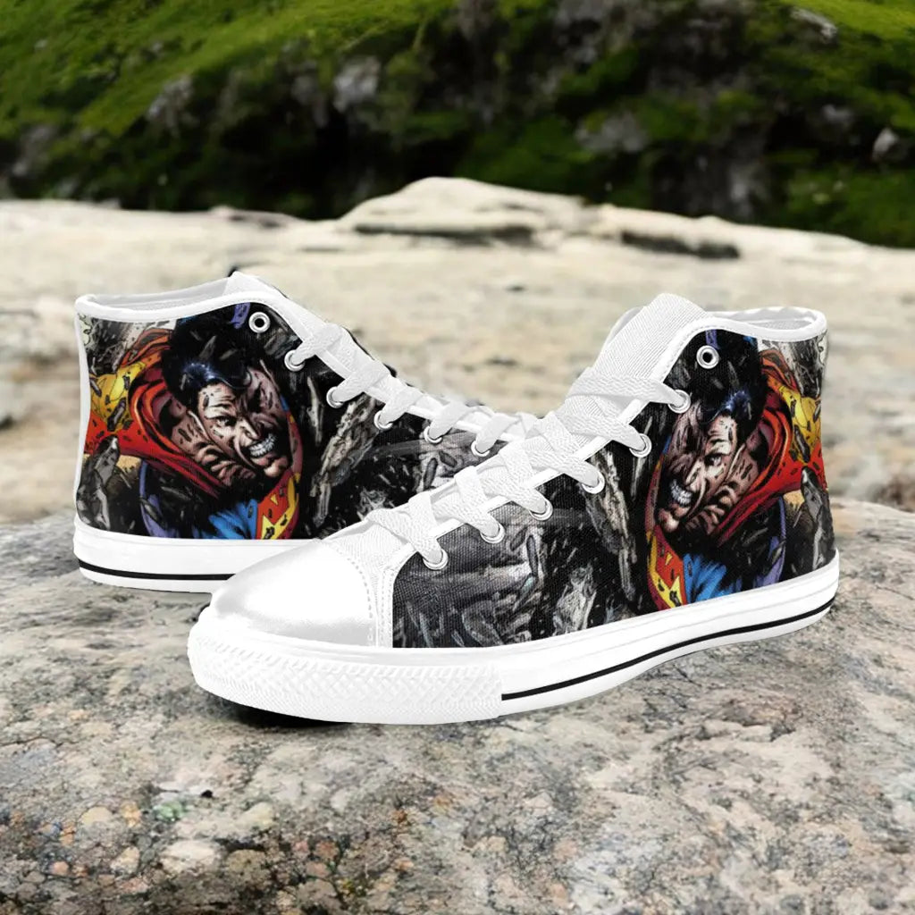 Superman Custom High Top Sneakers Shoes