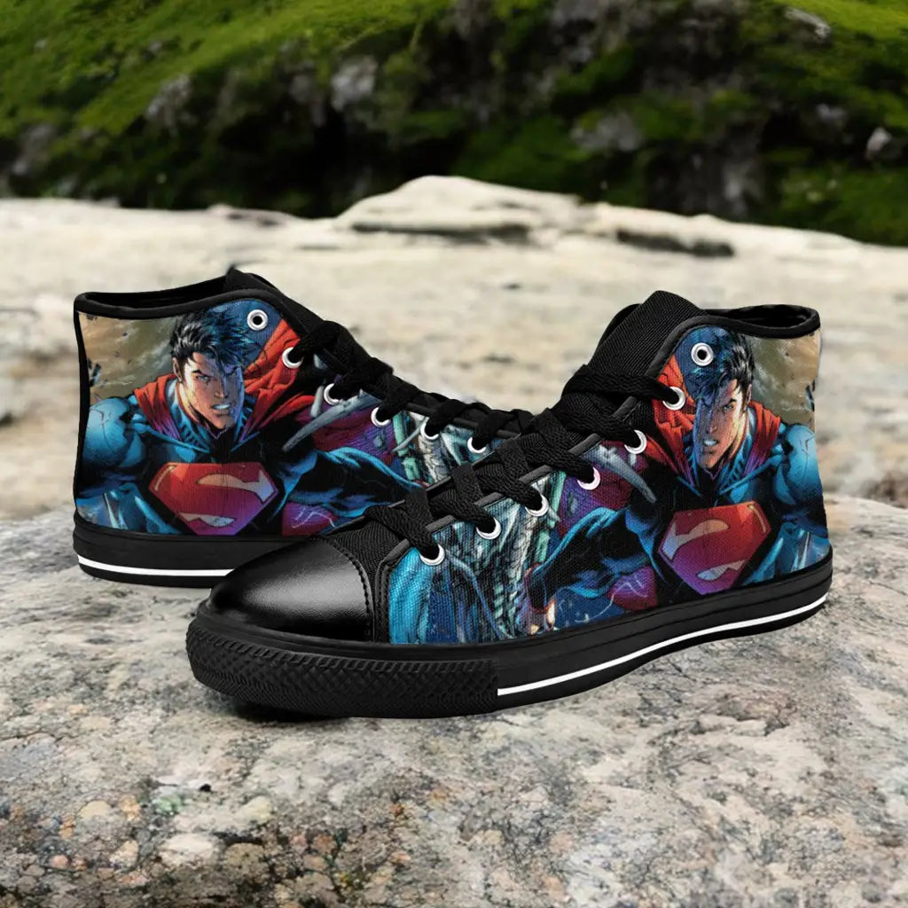 Superman Custom High Top Sneakers Shoes