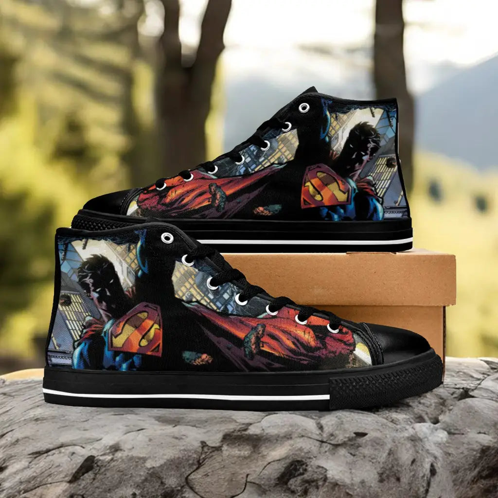 Superman Custom High Top Sneakers Shoes