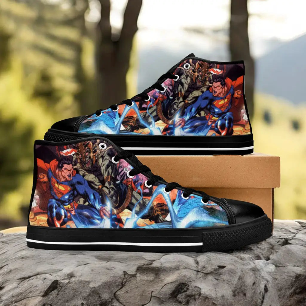 Superman Custom High Top Sneakers Shoes