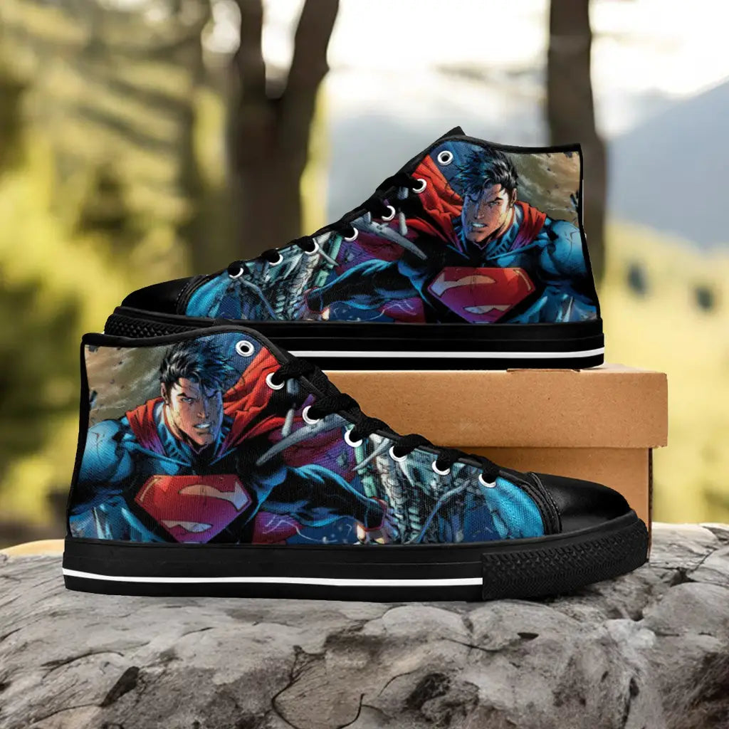 Superman Custom High Top Sneakers Shoes