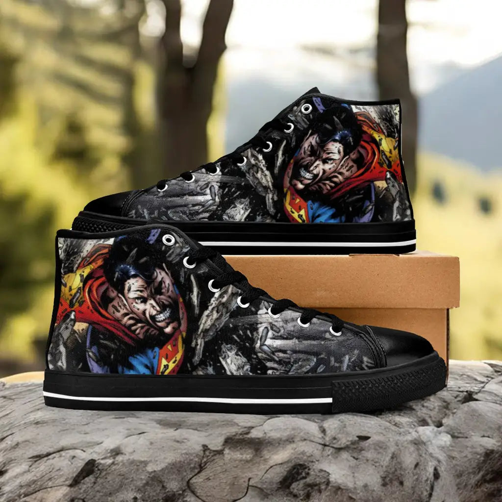 Superman Custom High Top Sneakers Shoes