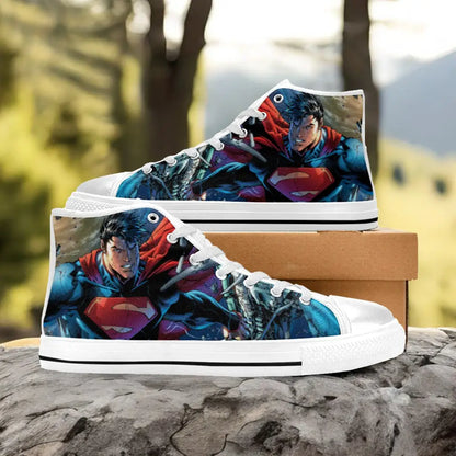 Superman Custom High Top Sneakers Shoes