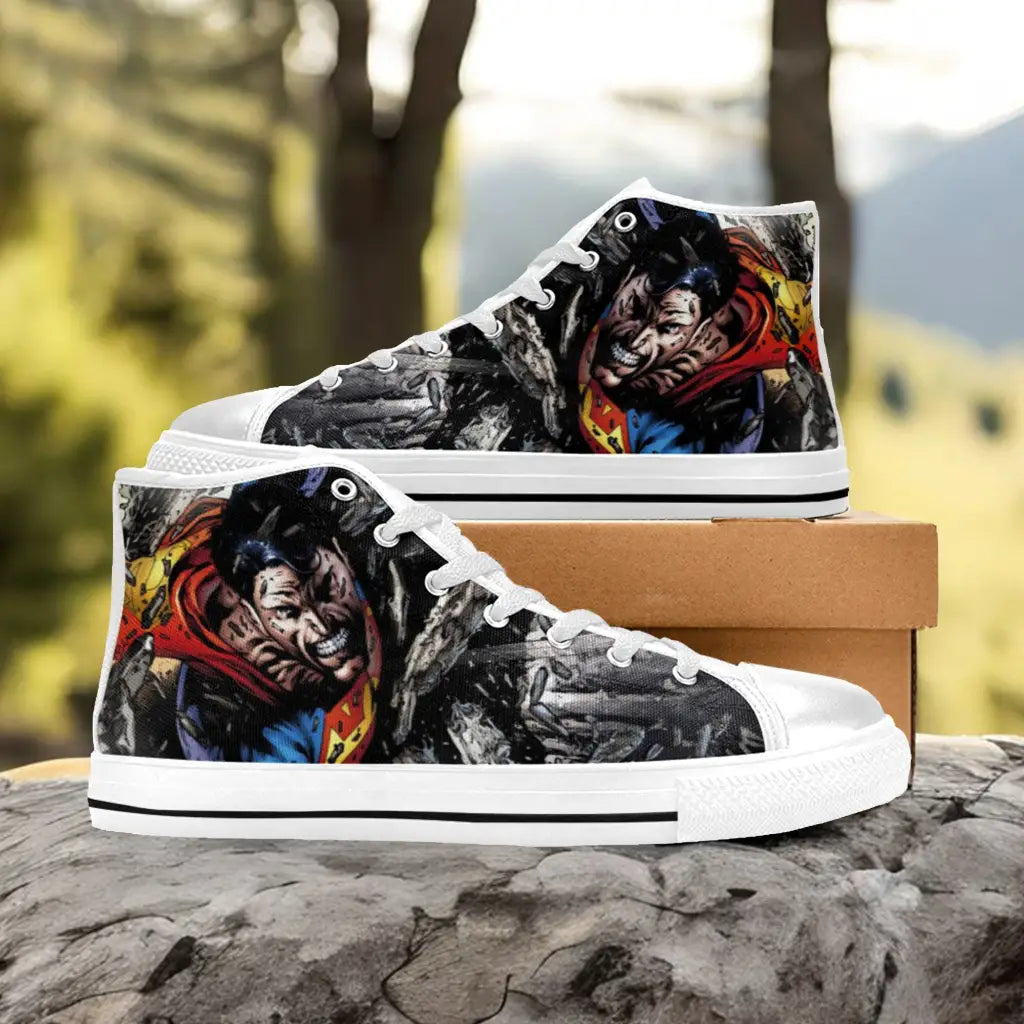 Superman Custom High Top Sneakers Shoes