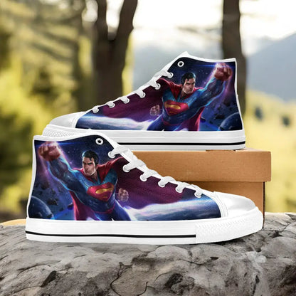 Superman Custom High Top Sneakers Shoes