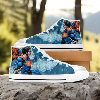 Superman Custom High Top Sneakers Shoes