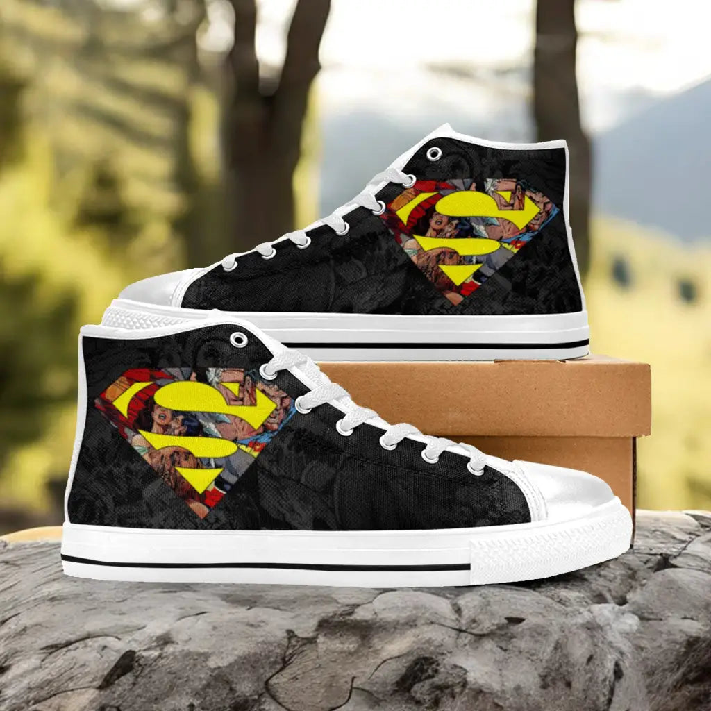 Superman Custom High Top Sneakers Shoes