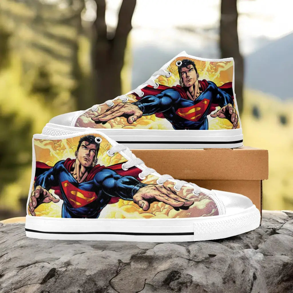 Superman Custom High Top Sneakers Shoes