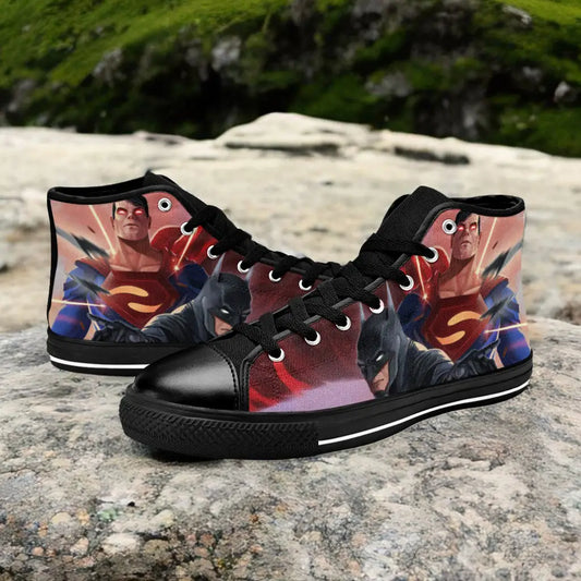 Superman v Batman Custom High Top Sneakers Shoes