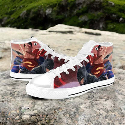 Superman v Batman Custom High Top Sneakers Shoes