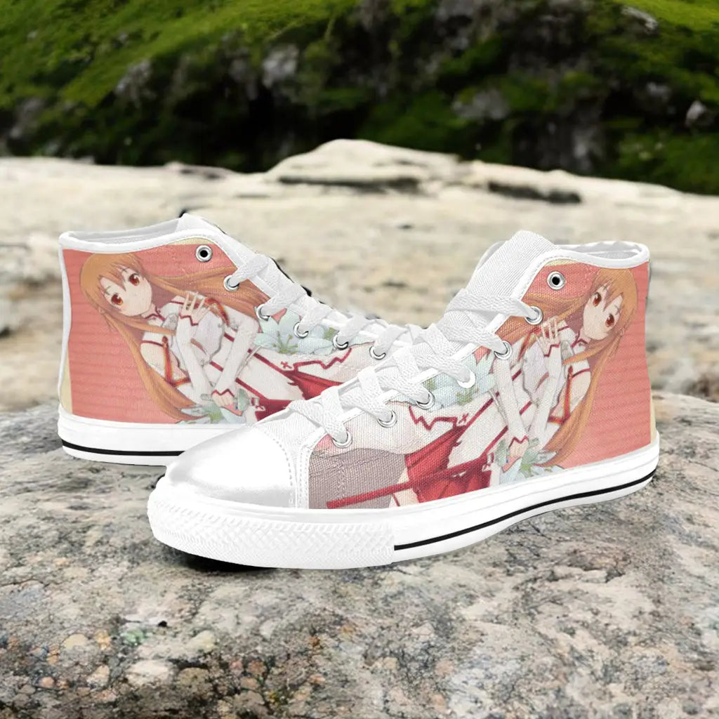 Sword Art Online Asuna Custom High Top Sneakers Shoes