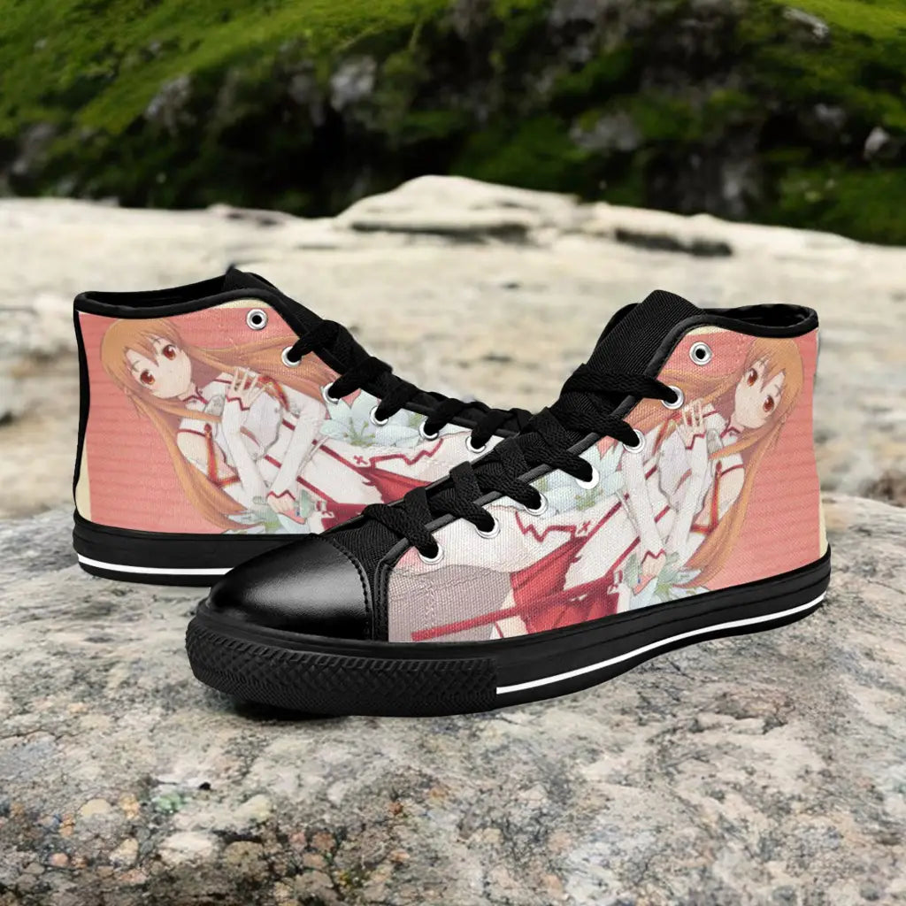 Sword Art Online Asuna Custom High Top Sneakers Shoes