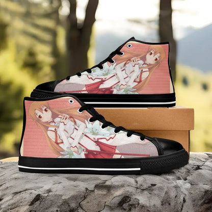 Sword Art Online Asuna Custom High Top Sneakers Shoes