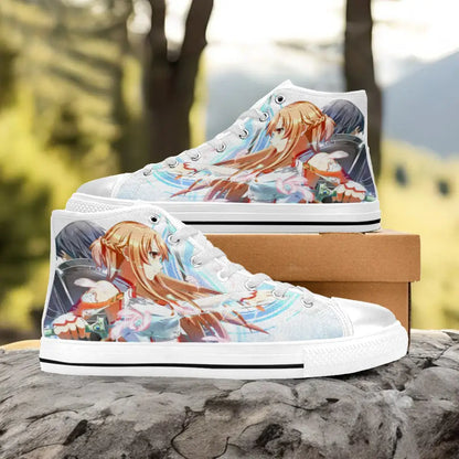 Sword Art Online Kirito Asuna Custom High Top Sneakers Shoes