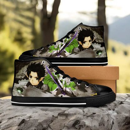 Sword Art Online Kirito Custom High Top Sneakers Shoes