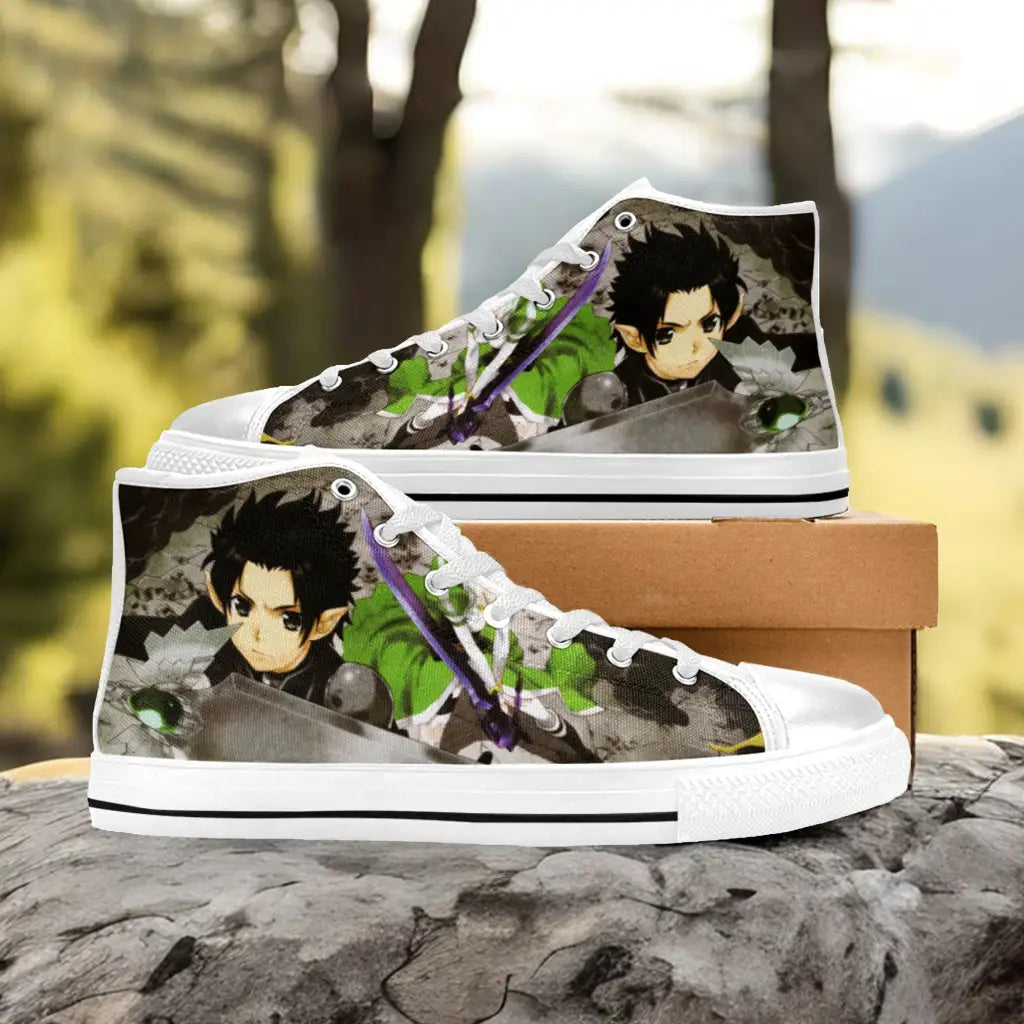 Sword Art Online Kirito Custom High Top Sneakers Shoes