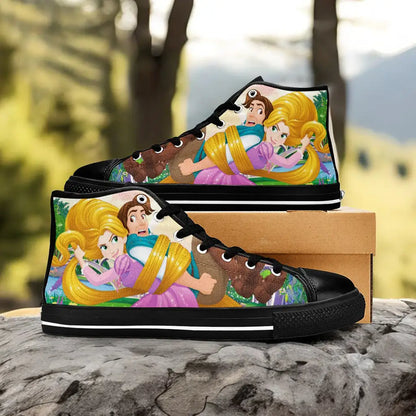 Tangled Princess Rapunzel Custom High Top Sneakers Shoes