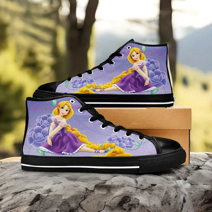 Tangled Princess Rapunzel Custom High Top Sneakers Shoes