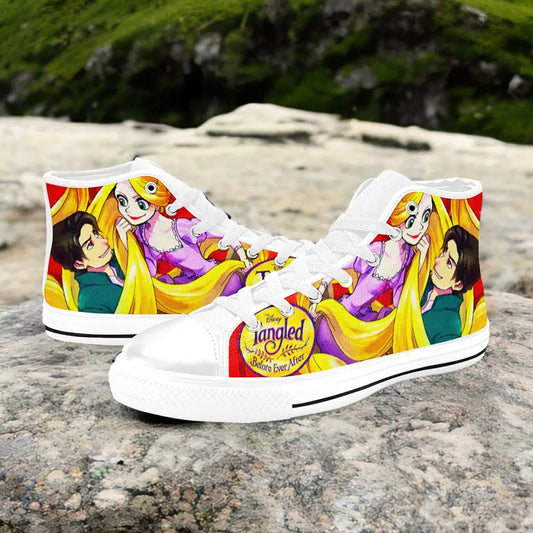 Tangled Princess Rapunzel Custom High Top Sneakers Shoes