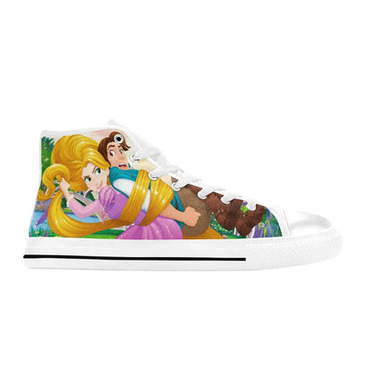 Tangled Princess Rapunzel Custom High Top Sneakers Shoes