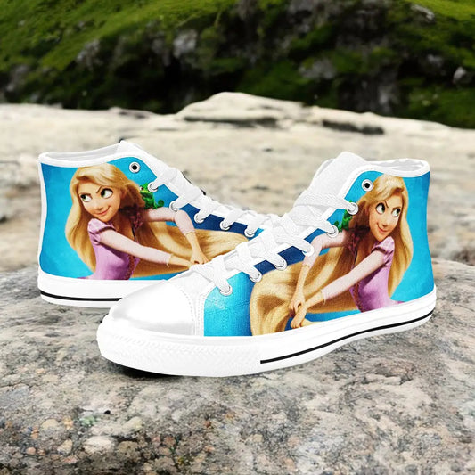 Tangled Princess Rapunzel Custom High Top Sneakers Shoes