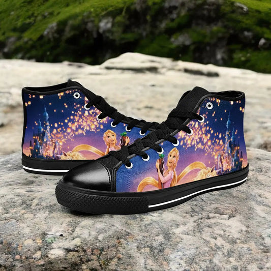 Tangled Princess Rapunzel Custom High Top Sneakers Shoes