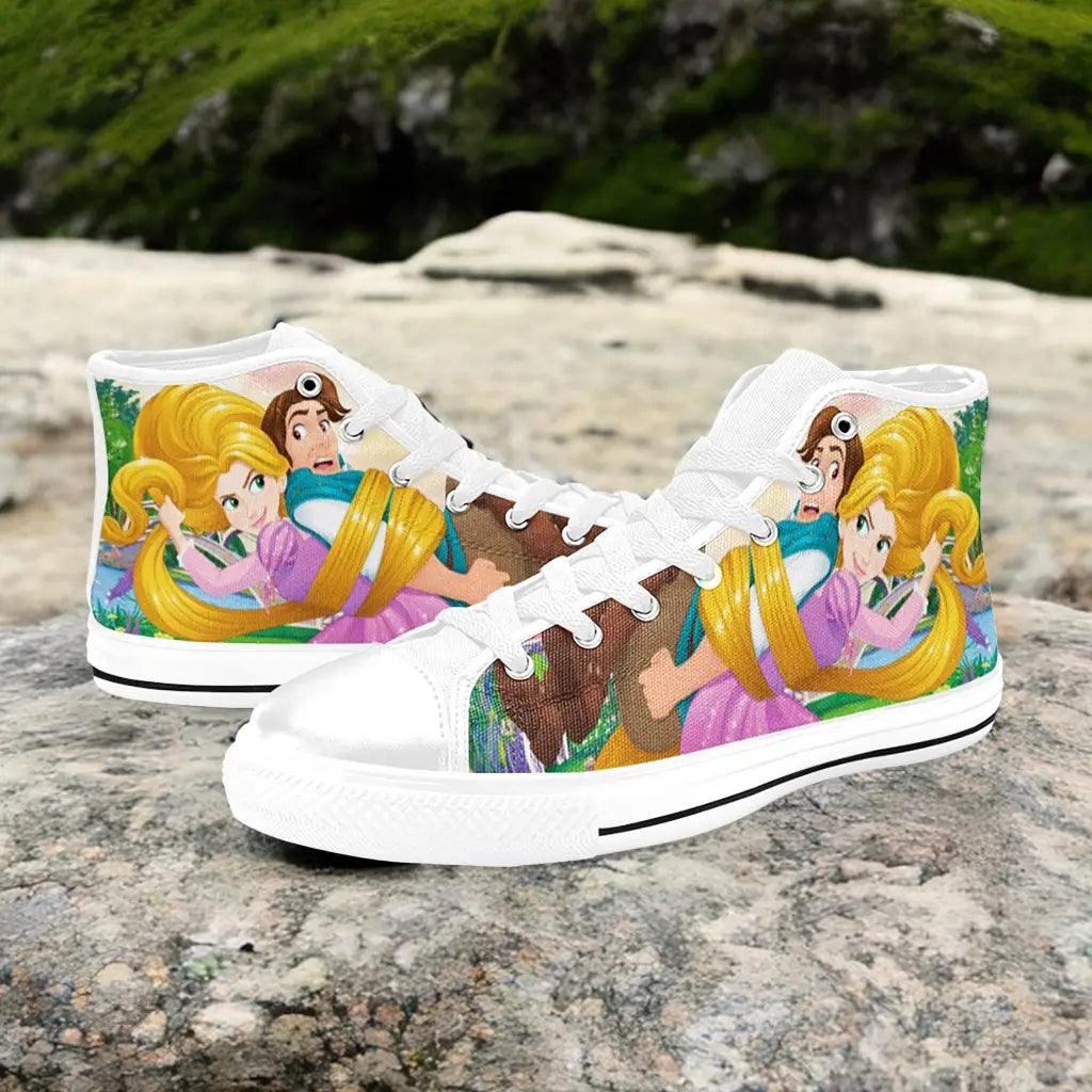 Tangled Princess Rapunzel Custom High Top Sneakers Shoes