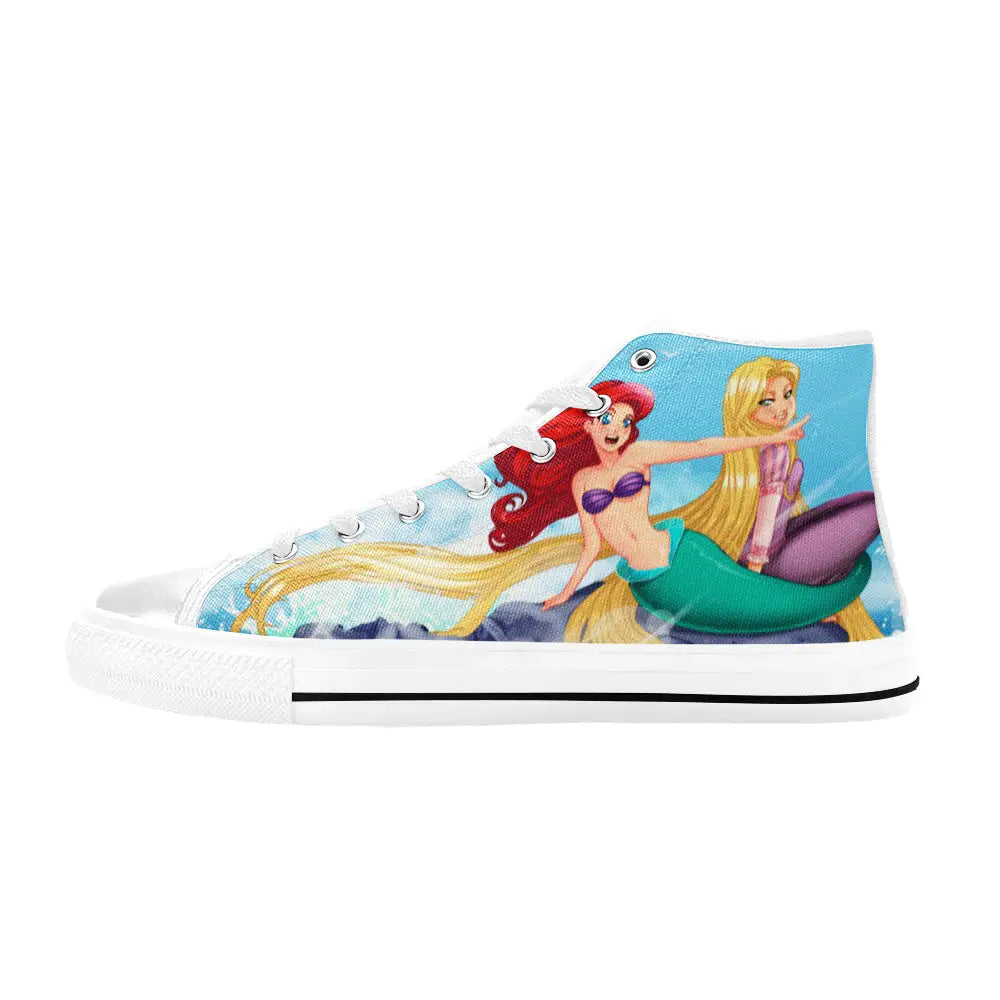 Tangled Princess Rapunzel Custom High Top Sneakers Shoes