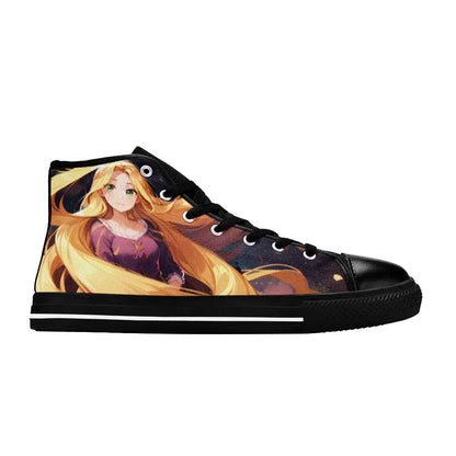 Tangled Princess Rapunzel Custom High Top Sneakers Shoes