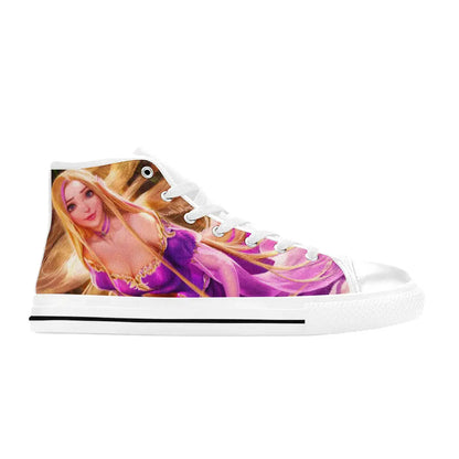 Tangled Princess Rapunzel Custom High Top Sneakers Shoes