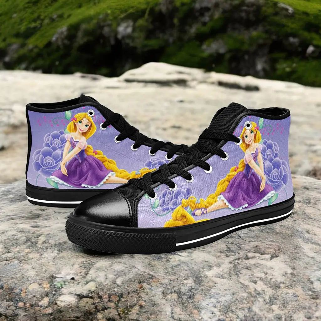 Tangled Princess Rapunzel Custom High Top Sneakers Shoes