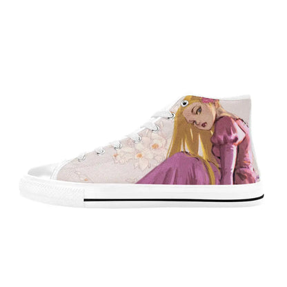 Tangled Princess Rapunzel Custom High Top Sneakers Shoes