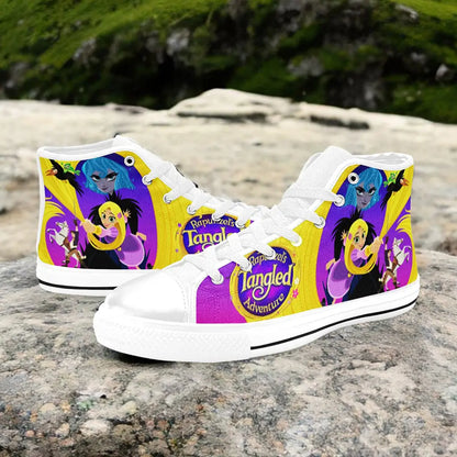 Tangled Princess Rapunzel Custom High Top Sneakers Shoes