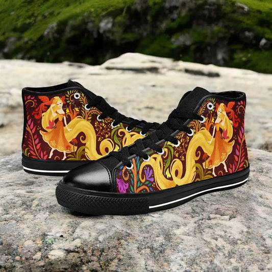 Tangled Princess Rapunzel Custom High Top Sneakers Shoes