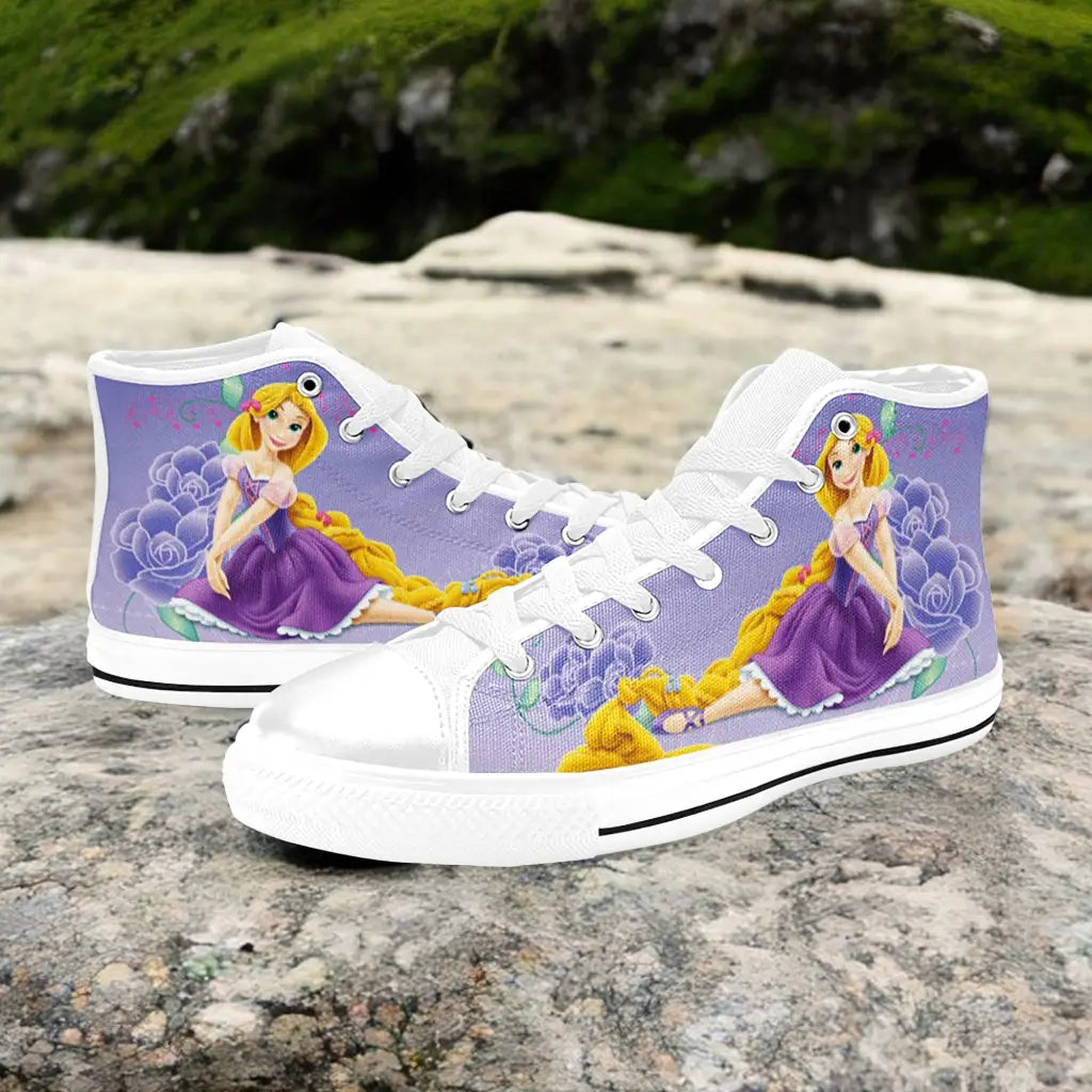 Tangled Princess Rapunzel Custom High Top Sneakers Shoes