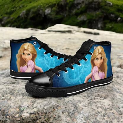 Tangled Princess Rapunzel Custom High Top Sneakers Shoes