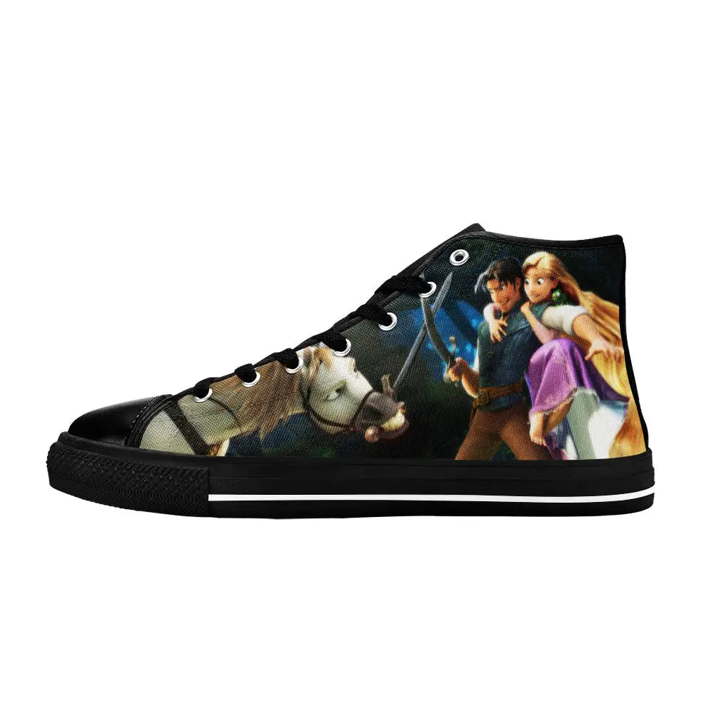 Tangled Princess Rapunzel Custom High Top Sneakers Shoes