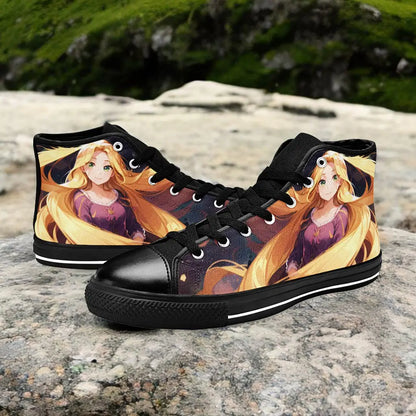 Tangled Princess Rapunzel Custom High Top Sneakers Shoes