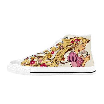 Tangled Princess Rapunzel Custom High Top Sneakers Shoes