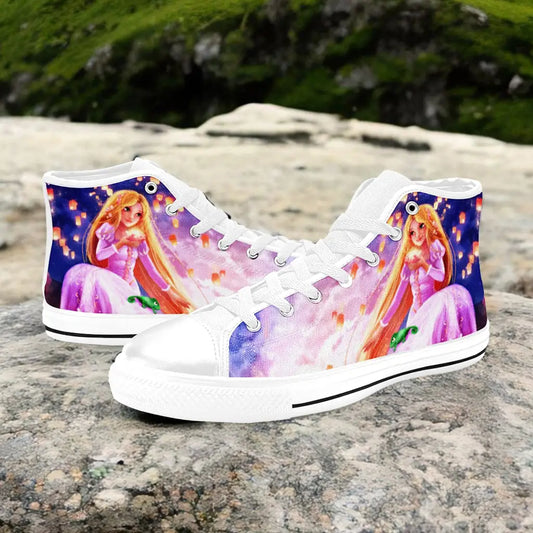 Tangled Princess Rapunzel Custom High Top Sneakers Shoes