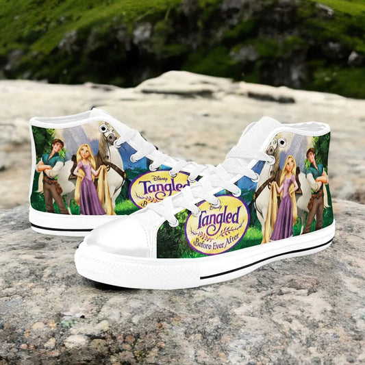 Tangled Princess Rapunzel Custom High Top Sneakers Shoes